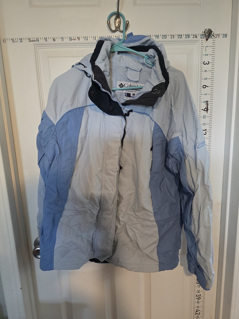 Columbia Light Blue Two-Tone Waterproof Jacket